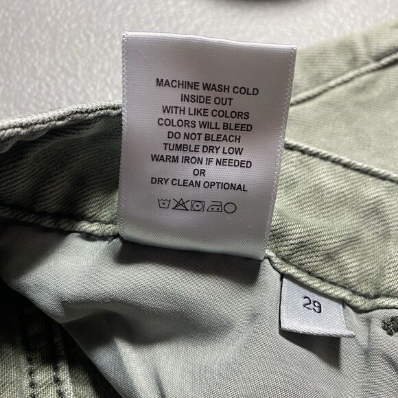 VERVET FLYING MONKEY Jeans Cropped Flare Distressed Frayed High Womens 29 8 Gray - Picture 9 of 9